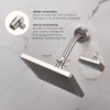 ChuangTim Brushed Nickel Water Flow Control Valve, 1/2" Shower Head