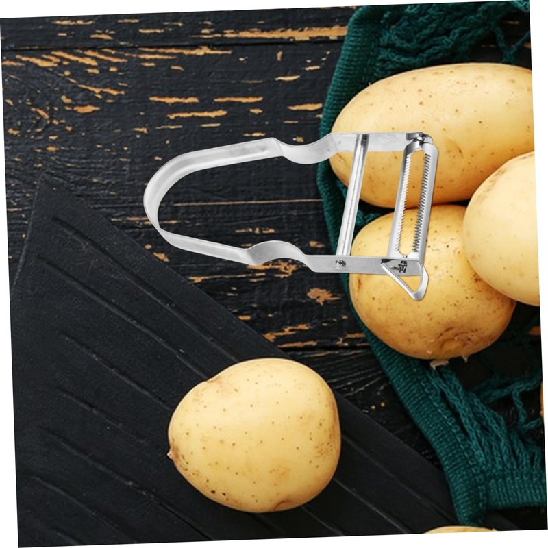 Mikinona 2pcs Stainless Steel Vegetable Peelers for Kitchen Efficient Potato