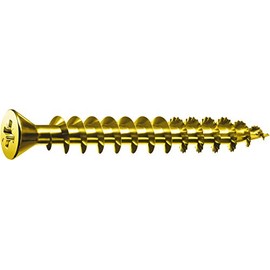 Spax screws with countersunk head Z with Small Head 3 x 12 MM Galvanised Yellow Chromated Pack of 1000