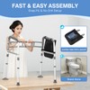 TABEKE Toilet Safety Rails for Seniors, Adjustable Height & Width
