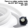 Conderyang Dehumidifier Drain Hose 3/4 Inches FHT Connection with Rust-Resistant
