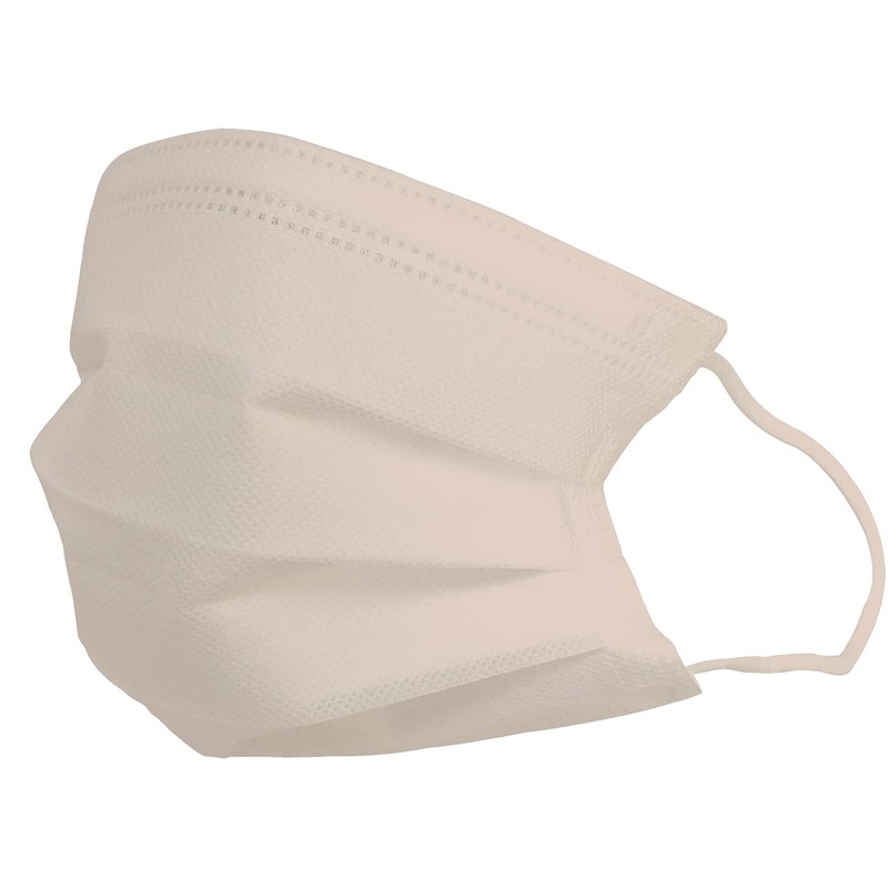 Advanced SMArt Hybrid Cotton Mouth Mask, Beige, 7 Pack, SM7-02,