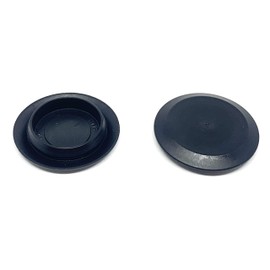 TOP SECRET PDR 1" Flush Type Head Plugs Designed for use in Sheet Metal up to 0.3-.08" or 0.076-2.03mm Hole Diameter for snap in 1" (1", Black, 10)