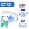 Chicco PhysioForma Chupete de Silicona 6-16 Meses, Azul/Verde, juego de