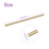 DMiotech 2Pack 5mm x 250mm, Brass Solid Round Rod, Brass