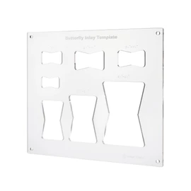 12 x 10 Inch 7-in-1 Butterfly Inlay Template, Router and Decorative Templates for Woodworking (Butterfly, Acrylic)