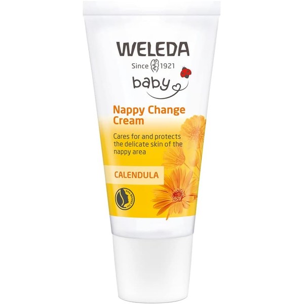 Weleda Nappy Cream with Calendula, Barrier Cream for Baby, Lanolin,