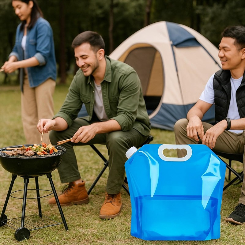 AYNKH 2Pcs Folding Water Container 5L 10L Collapsible Drinking Outdoor