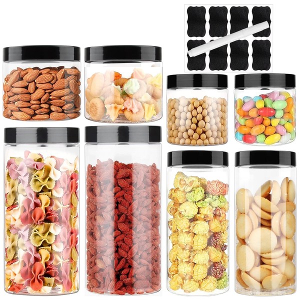 Dawumin Storage Box with Lid, Pack of 8 Kitchen Storage