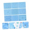 FOMIYES DIY Snowflake Nail Stickers 60 Sheets French Tip Press