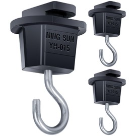 Joint Lighting, 3-Pack, Hanging Hooks for Duct Rails, Wiring Duct Rails, Lighting Fixture Parts, GT-GJ-B-3B, For Lighting Rails, Adapter, Hook, Rail Hook, Hanging Hook, Load Capacity 11.0 lbs (5 kg),