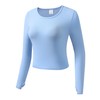OThread & Co. Women's Long Sleeve Crop Top Comfy Thumb