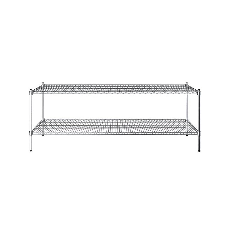 PRO&Family 21" x 72" NSF Chrome 2 Wire Shelf Kit