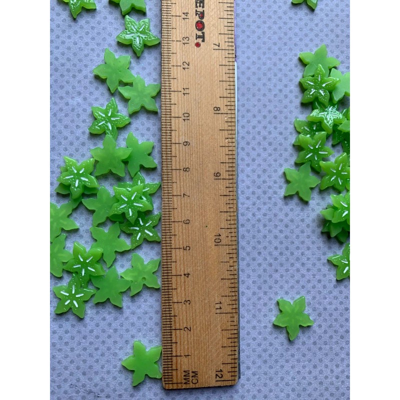 12pc Micro Miniature Star Fruit, Resin Flatback, Fruit, Cabochon, Flat