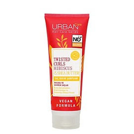 URBAN Care Twisted Curls Hibiscus & Shea Butter Kıvırcık ve Dalgalı Saçlara Özel Saç Bakım Şampuanı Sülfatsız 250 ml- Vegan