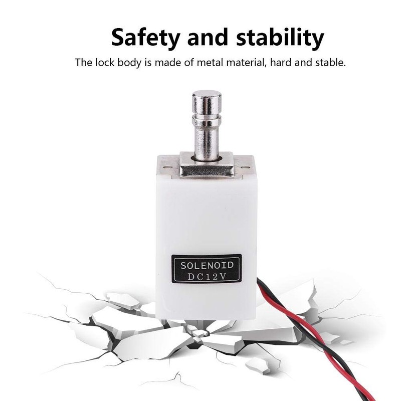 Eboxer DC 12V Cabinet Door Drawer Electric Lock Security Bolt