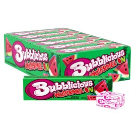 Bubblicious Watermelon Gum, 18 Packs of 5 Pieces (90 Total Pieces)