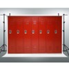 EOA 7(W) x5(H) FT Red Locker Backdrop Sports Gym School