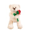 Wgxzyq Teddy Bear Stuffed Animal with Rose, Soft Cuddly Stuffed