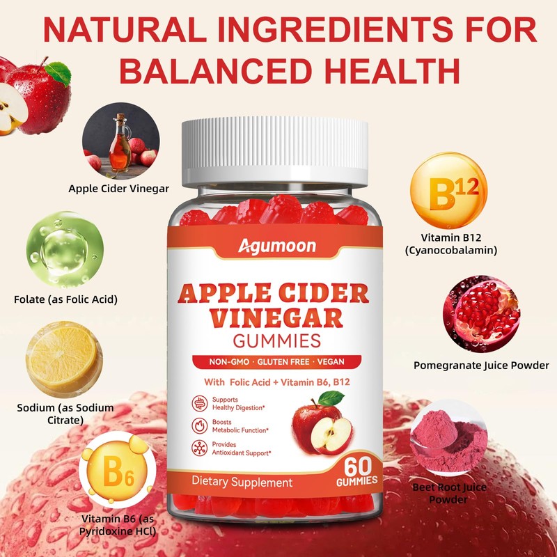 Apple Cider Vinegar Gummies for Daily Wellness, Digestive Support &