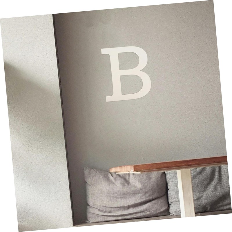 Operitacx Wooden Alphabet Letters Set Large Unfinished Letters for Wall