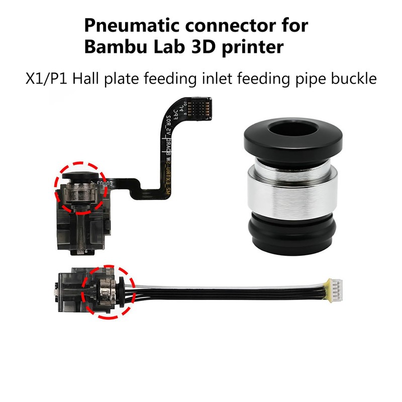 Arncysld P1P/P1S/X1/X1C/X1E PTFE Tube Hall Switch Pneumatic Connector