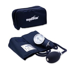 MEDSTAR  Esfigmomanómetro Aneroide de Aluminio para Adulto (Azul)                                                                                     