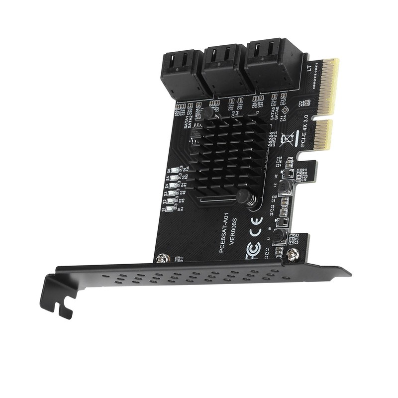 Expansion Card PCIE to 6Port SATA3.0 Hard Disk 6G PCIE3.0
