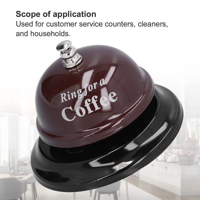 Service Bell, Bright Restaurant Ring Classic Bell‑shaped for Most People