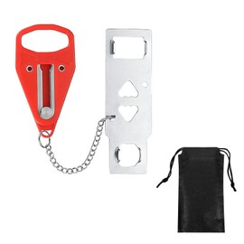 Portable Door Lock for Travel & Home Security - Extra Safety Lock for Hotels, Bedrooms, Apartments & Schools - Easy to Install Anti-Theft Device from Inside