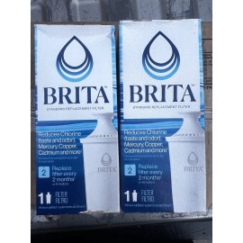 Brita Standard Replacement Filters for Pitchers Dispensers - 2 Count