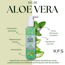 Pure Natural Aloe Vera Gel - Instant Absorption and Pleasant Non-Greasy Texture Nourishes, Moisturises, Refreshes and Nourishes Your Skin - Excellent After Hair Removal - Vegan