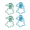 100 Pcs Binder Clips Hollow Cute Flower Shape Sturdy Metal