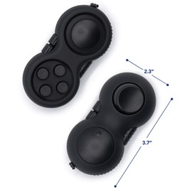 Fidget Pad - Perfect For Skin Picking - Anxiety and Stress Relief – Fidget Toy – Black – Children and Adults