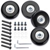 Sumnacon Set of 4 Silent Wheels, Replacement Tire Kit, Caster