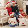 Vijamiy Christmas Throw Pillow Covers Set of 2 Beige 45x45cm