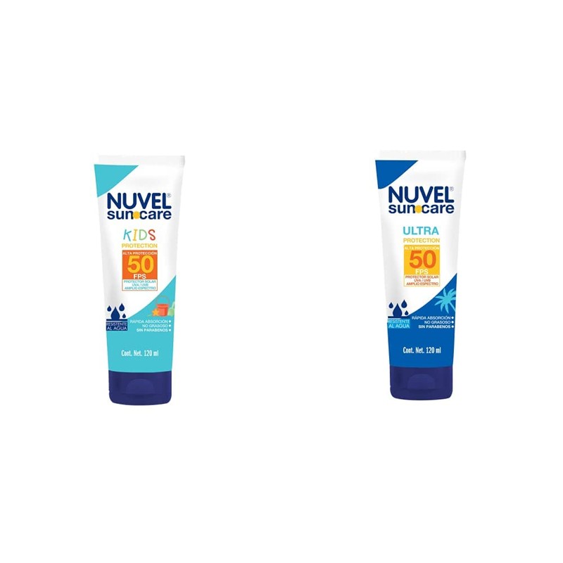 Nuvel SunCare Protector Solar Kids para Cara y Cuerpo, 50
