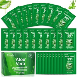 30 Pack Travel Size Aloe Vera Gel for Soothing Skin Relief