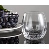 SHOSHIN Hand Cut Stemless Wine Glasses Lead-free Crystal Drinking Glass