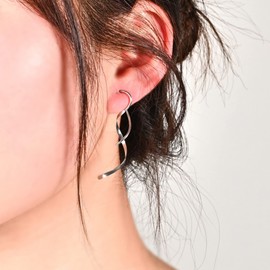 Double Earrings for One Hole Tiny Twist Earrings for Women Double Hoop Earrings for Single Piercing Wrap Earrings Spiral Earrings for Women Girls Mother’S Day Gift (2pcs)