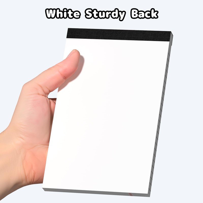 8pcs Legal Pads 5x8 White Note Pads Small Notepads College