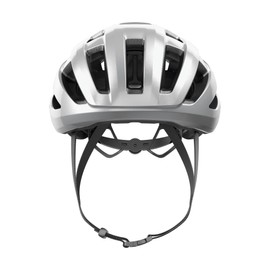 ABUS PowerDome road bike helmet - lightweight bike helmet with clever ventilation system and aerodynamic profile - Made in Italy - for men and women - silver, size S