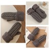 Good Cable Knit Gloves, Cold Protection, Fluffy, Ultra-Thick, Mitten Gloves,