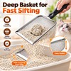 Stainless Steel Cat Litter Scoop Set for Easy Litter Box