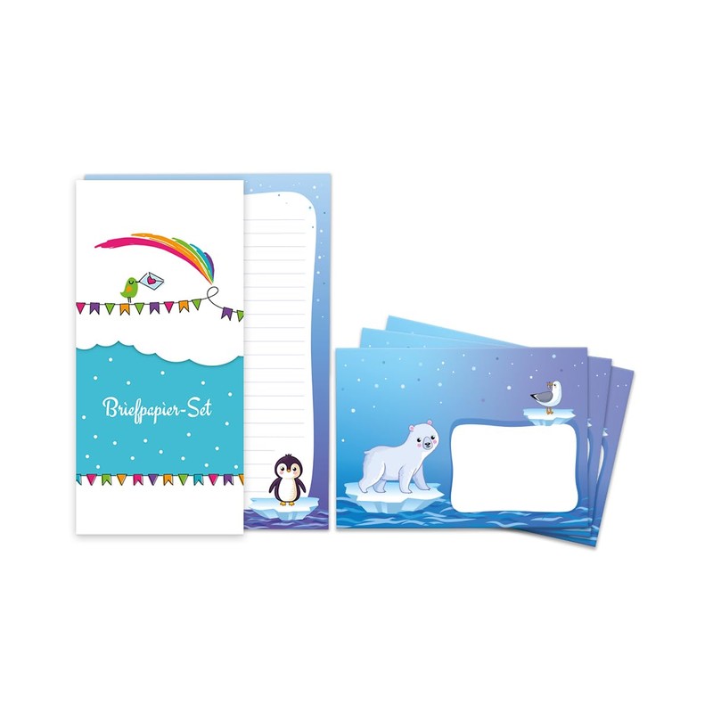 Writing Paper Set Letter Pad with Envelope for Girls Boys