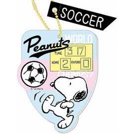 Snoopy Club Activities Acrylic Key Chain Soccer