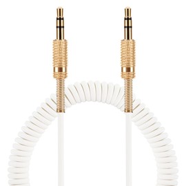 MARSHALL Cable de audio de repuesto, compatible con Woburn1/2, Major1/2/3, STOCKWELL1/2, Stanmore1/2, Kilburn1/2, Acton1/2, Tufton, Uxbridge, cable jack estéreo macho de 3.5 mm a macho, 2 pies, blanco