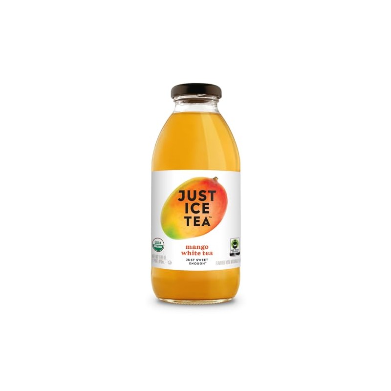 Just Ice Tea Organic Iced Tea, 16 Fl Oz Glass