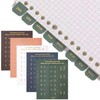 YALOJE 180PCS Monthly Tabs for Planner, 5 Colors Gold Letter