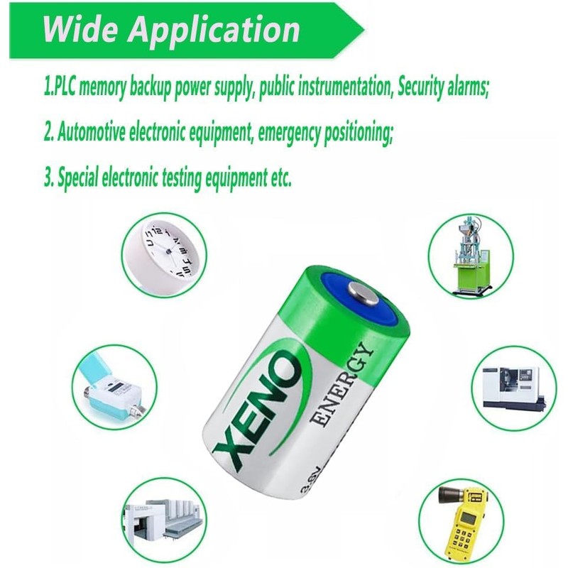 〖2 Pack〗3.6V 19000mAh XL-205F D STD Lithium Thionyl Chloride Battery